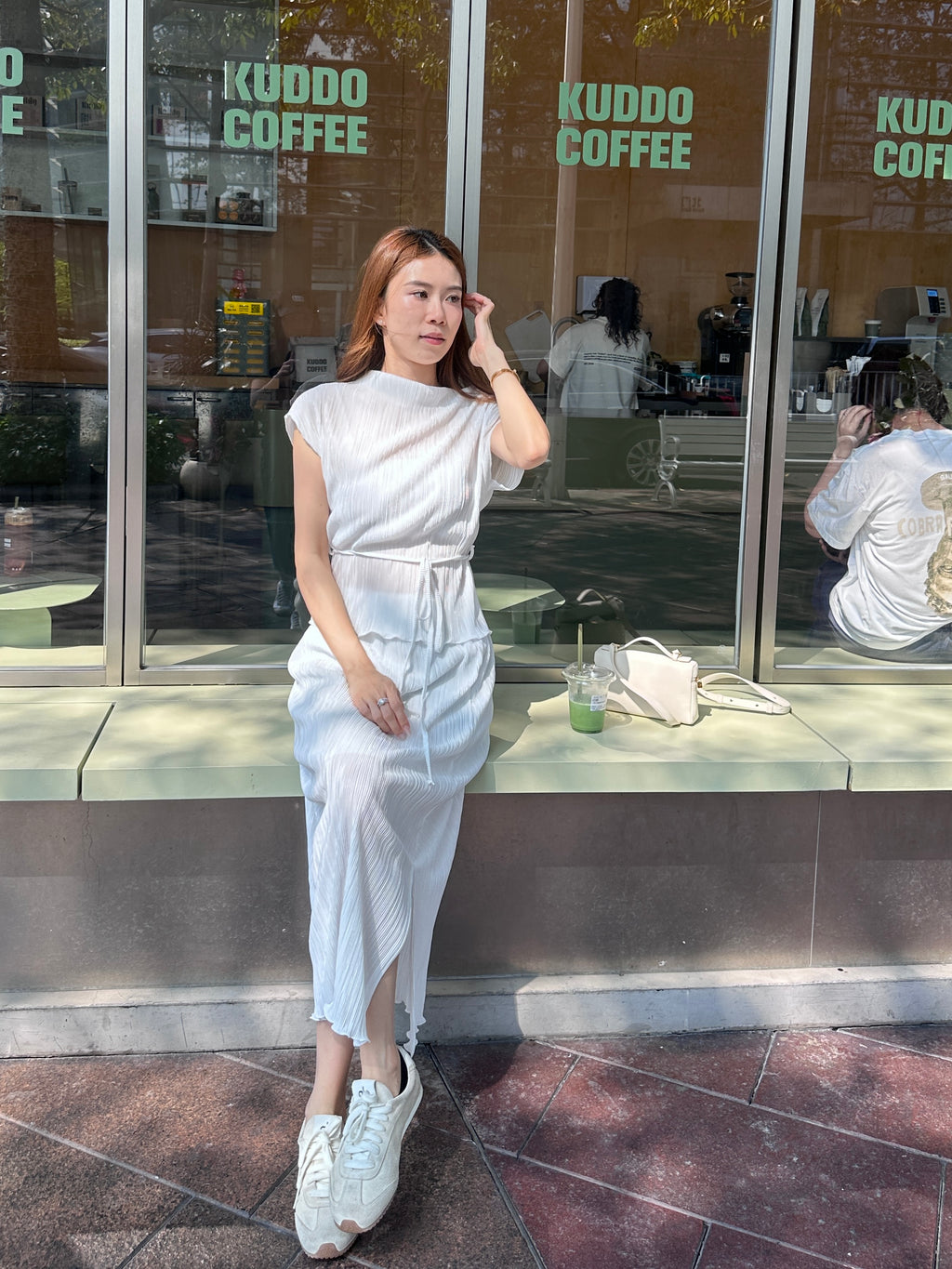 Chiffon Lined T Top & Skirt Set
