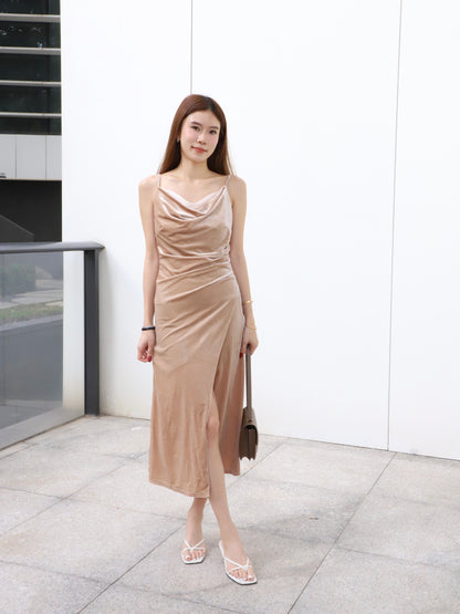 ashchic made Velvet Maxi Dress
