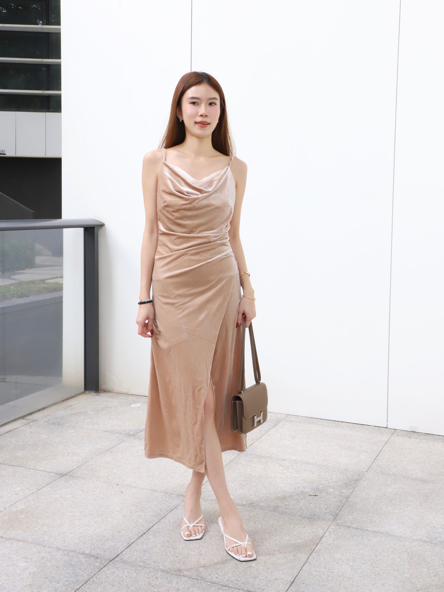 ashchic made Velvet Maxi Dress