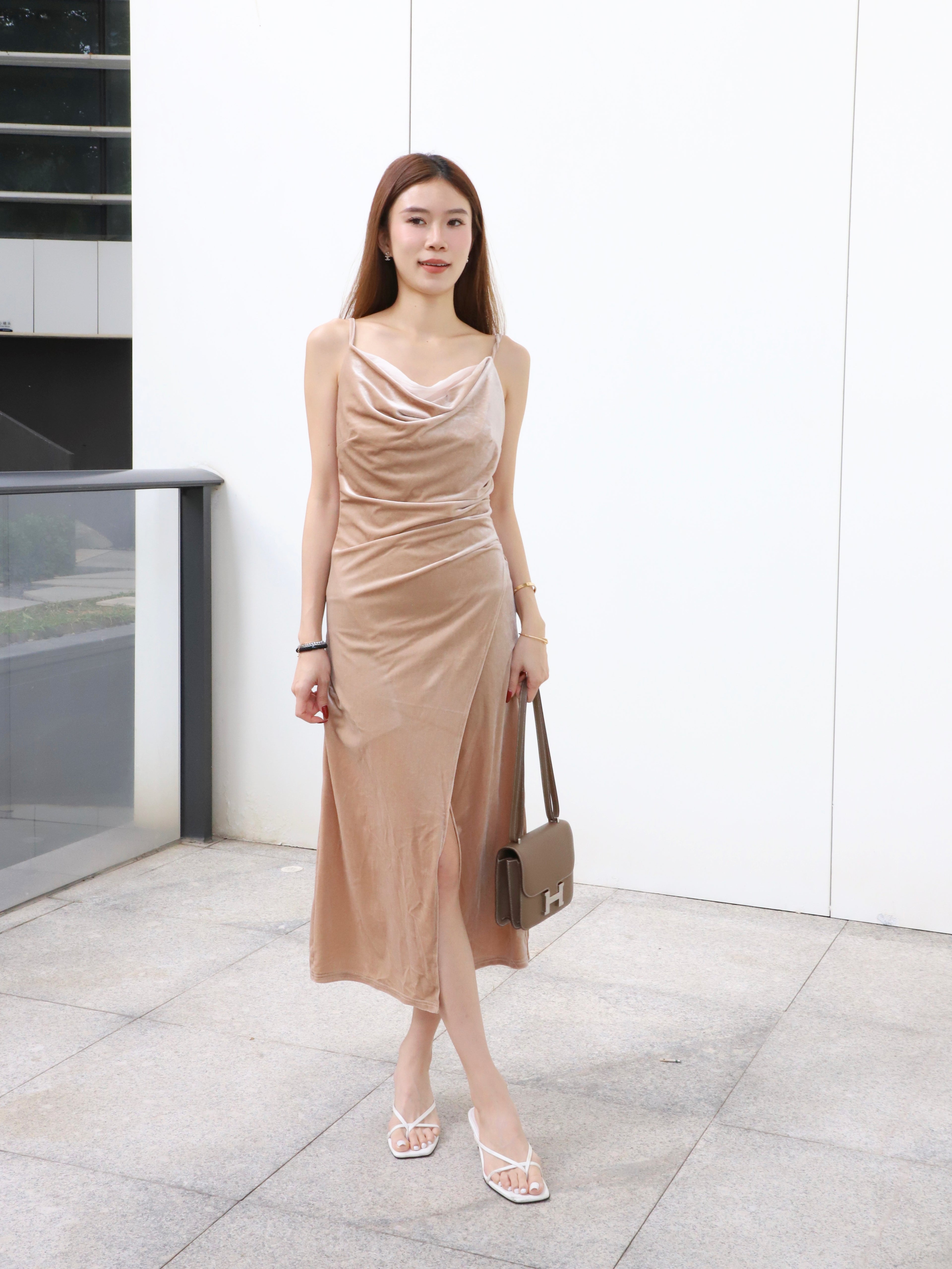 ashchic made Velvet Maxi Dress