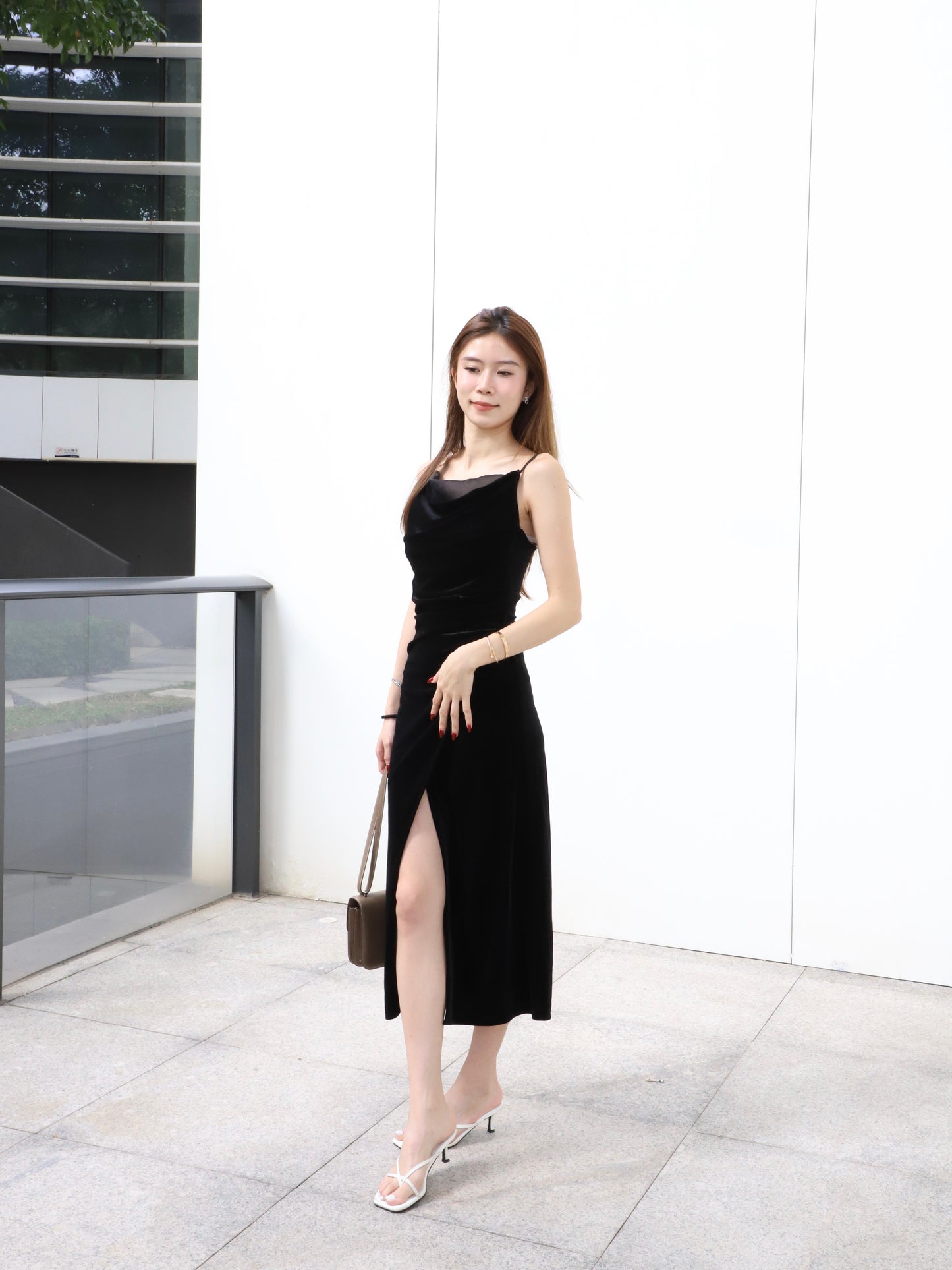 ashchic made Velvet Maxi Dress