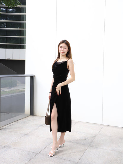 ashchic made Velvet Maxi Dress