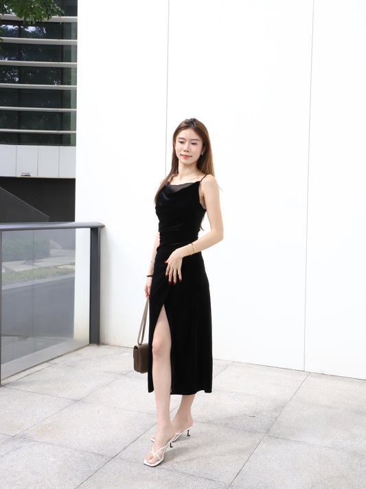 ashchic made Velvet Maxi Dress