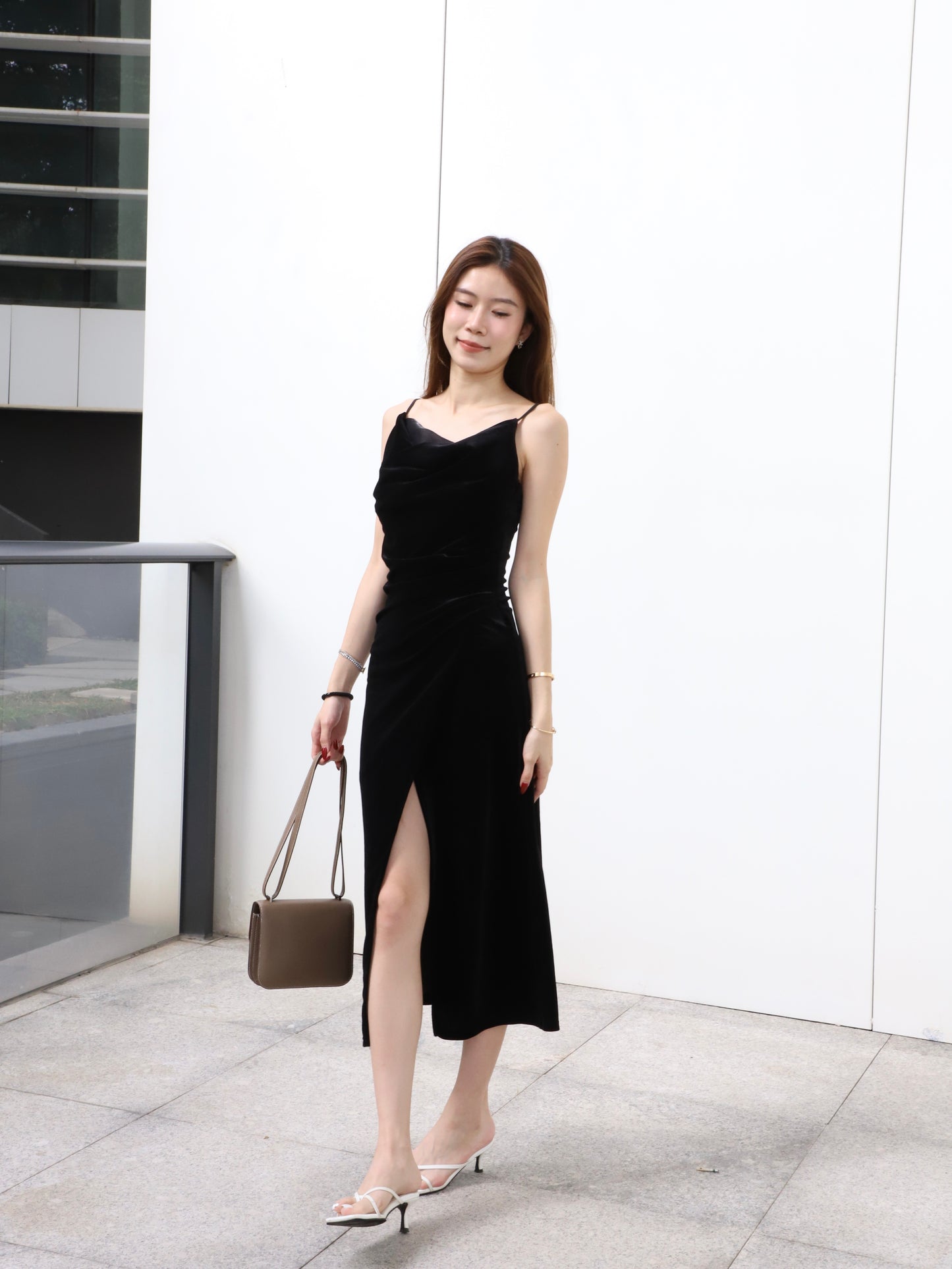 ashchic made Velvet Maxi Dress