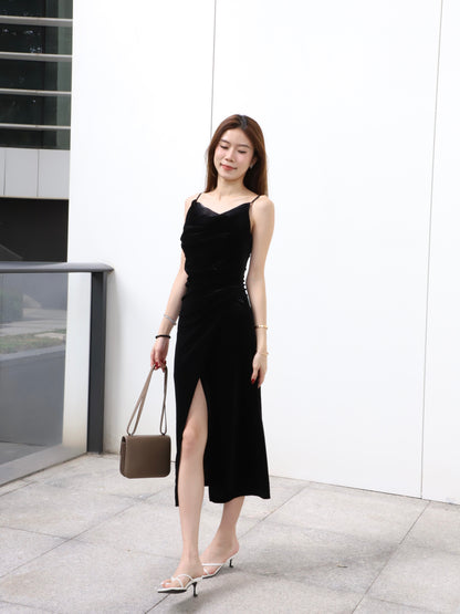 ashchic made Velvet Maxi Dress