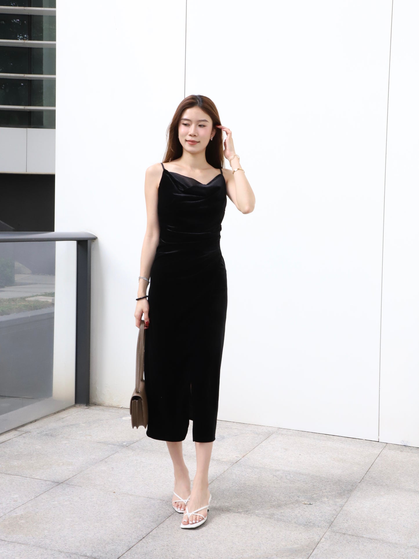ashchic made Velvet Maxi Dress
