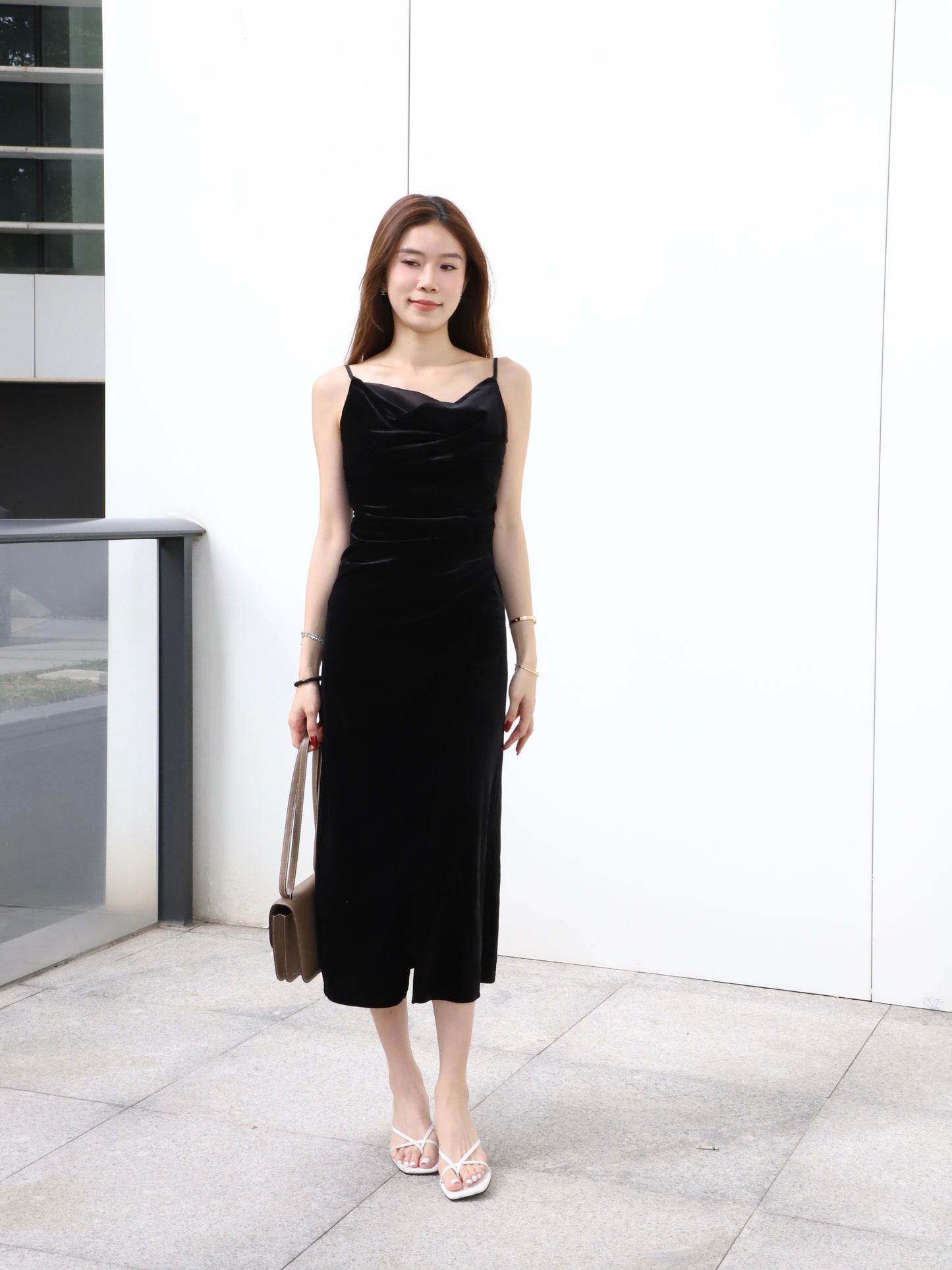 ashchic made Velvet Maxi Dress