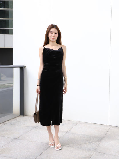 ashchic made Velvet Maxi Dress