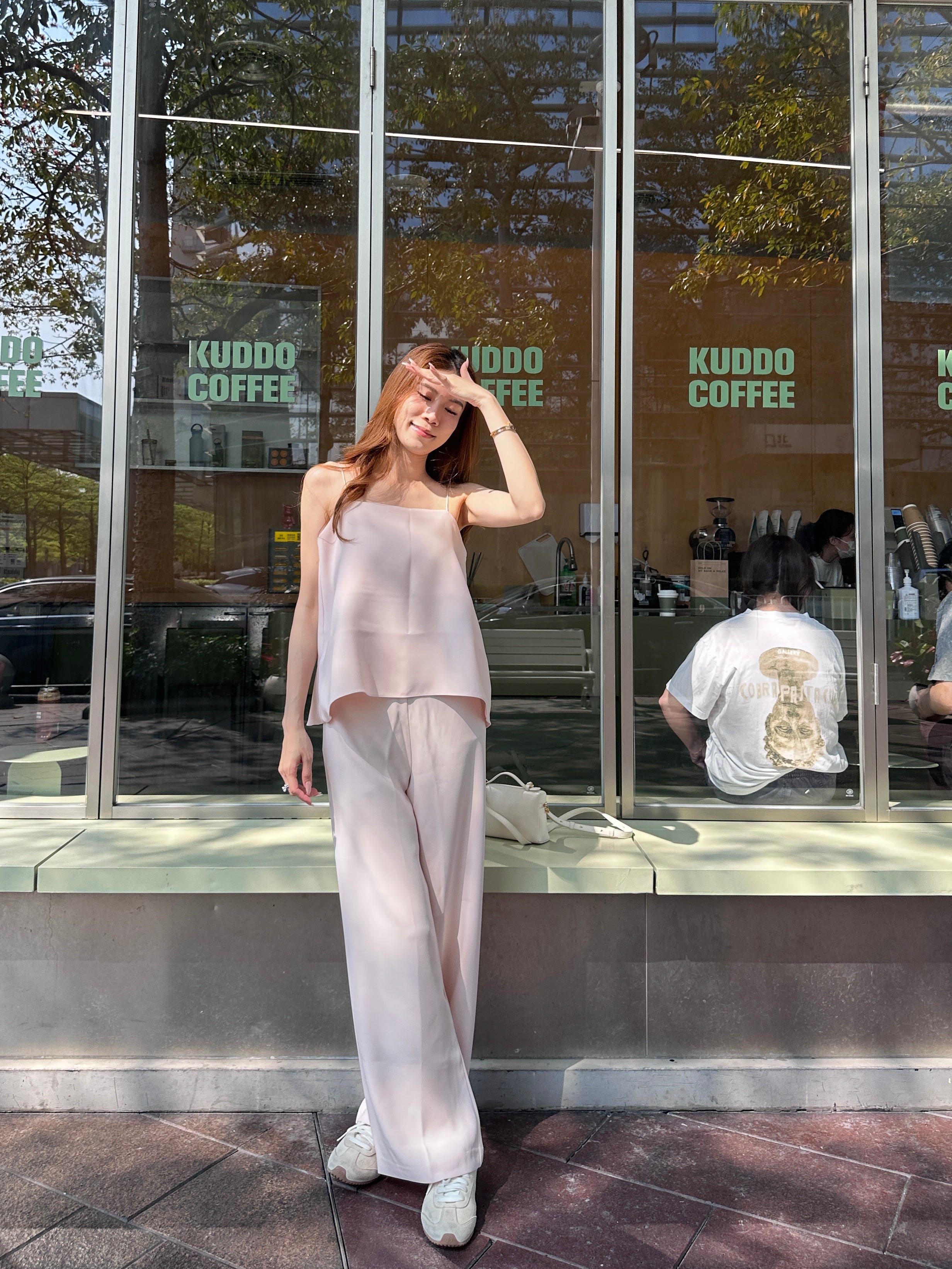 Chiffon Office Tank & Pants Set