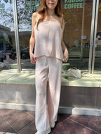 Chiffon Office Tank & Pants Set