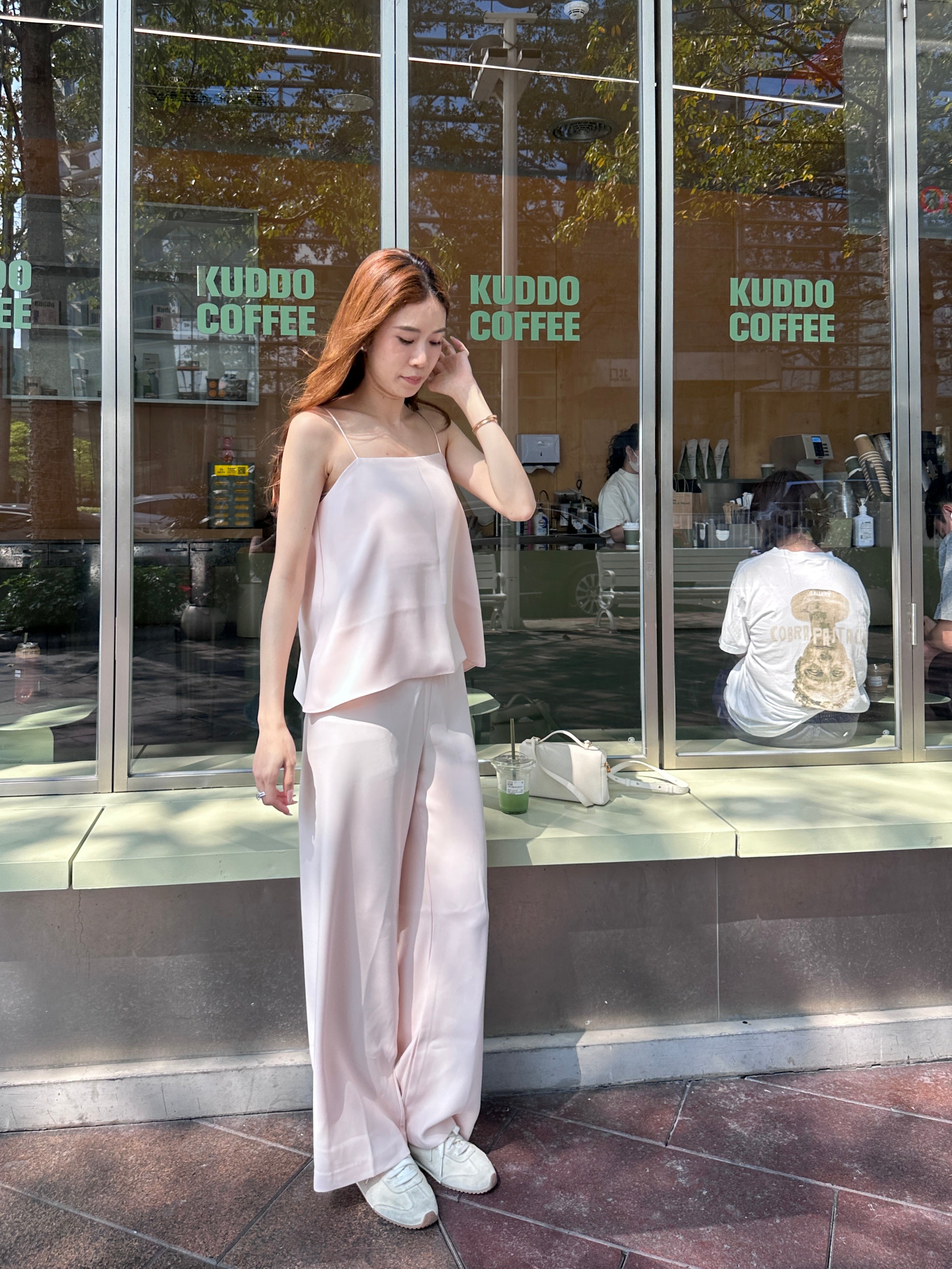 Chiffon Office Tank & Pants Set