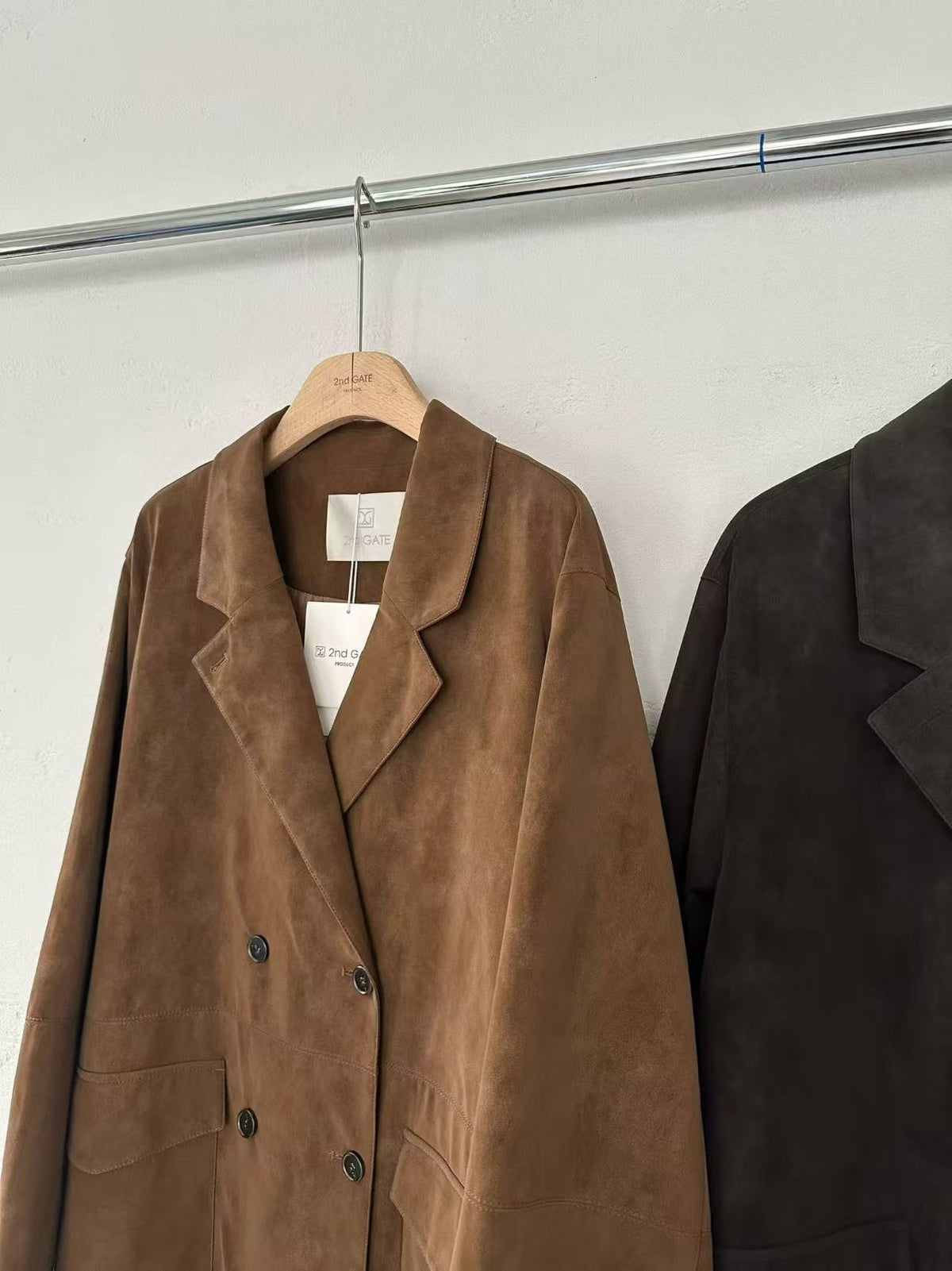 Belted Suede Coat