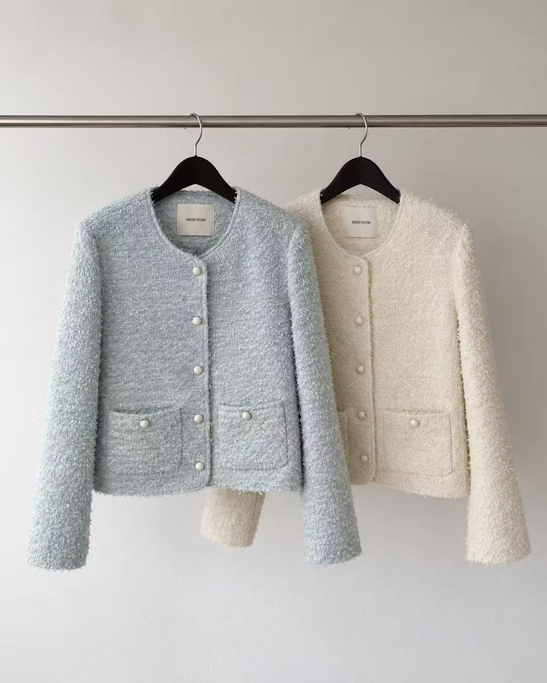 Pearl Pocket Tweed Top