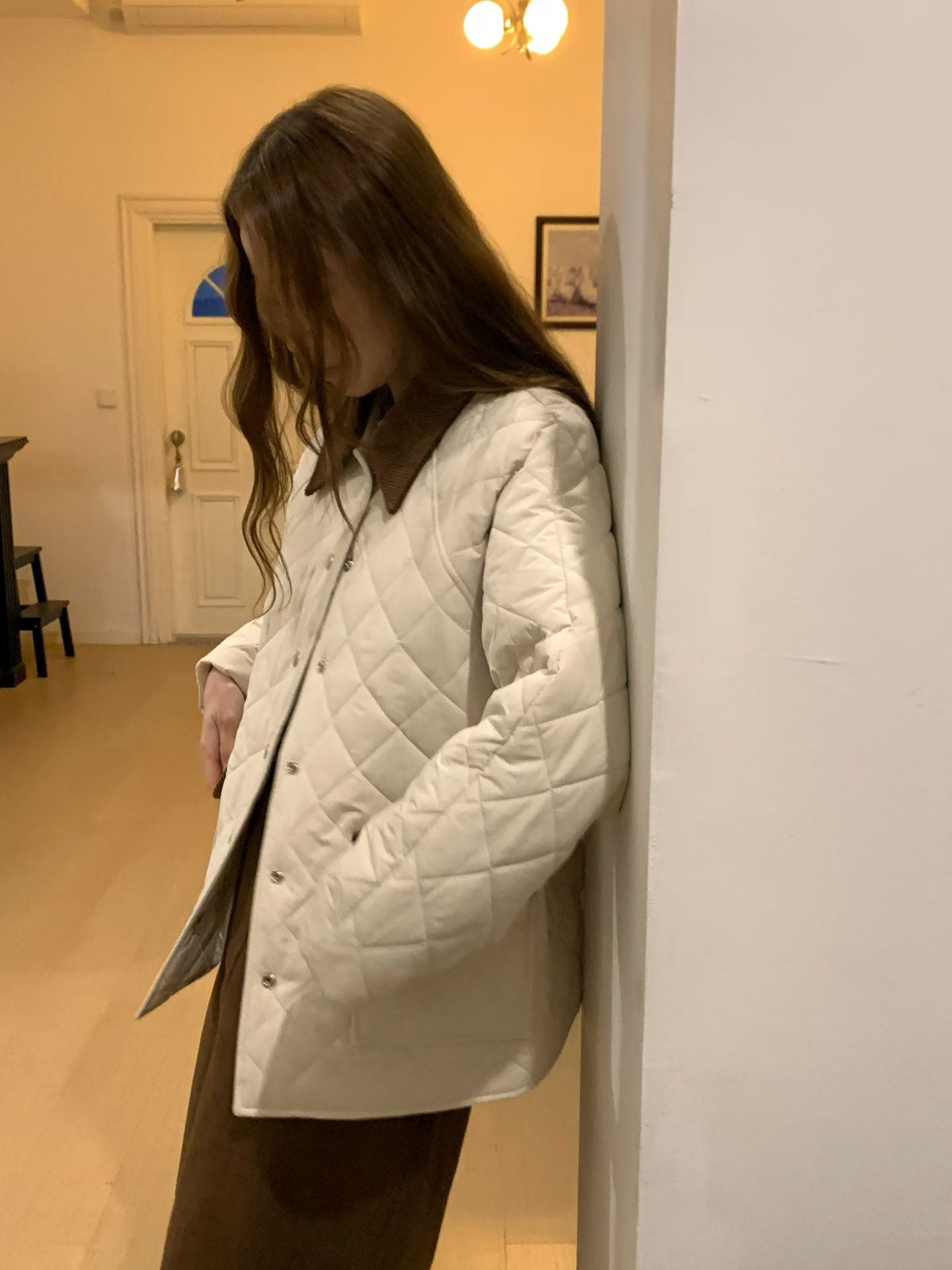 Cotton Collar Neck Jacket