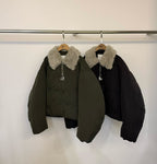 Collar Neck Plain Down Jacket