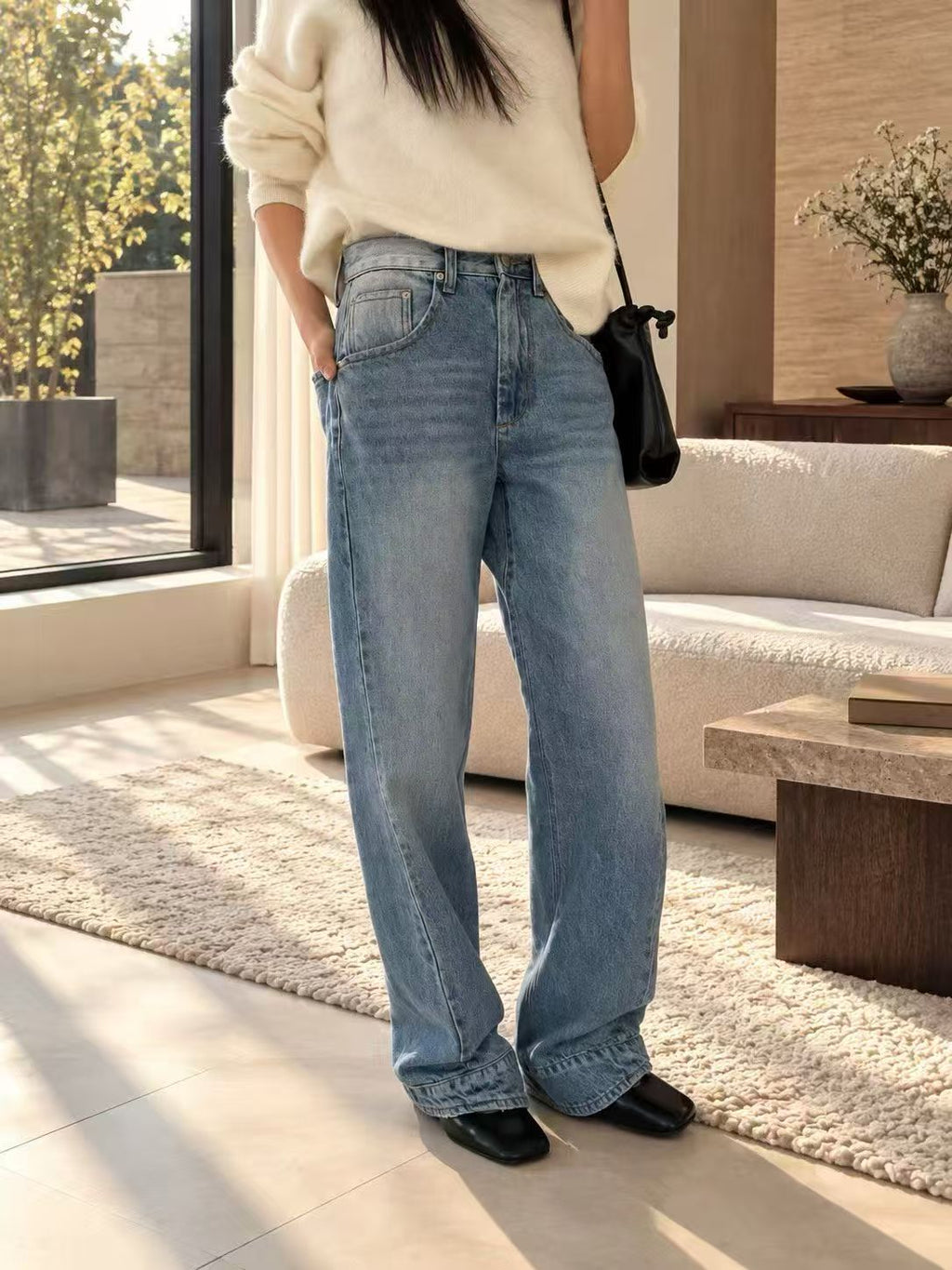 Loose Wide Leg Jeans