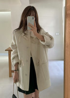 Simple Duffle Collar Jacket