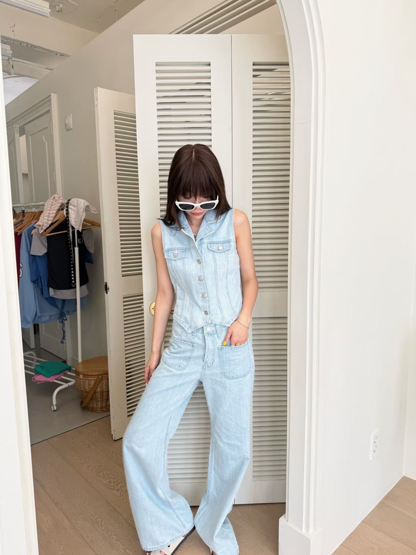 Two Pockets Denim Jeans