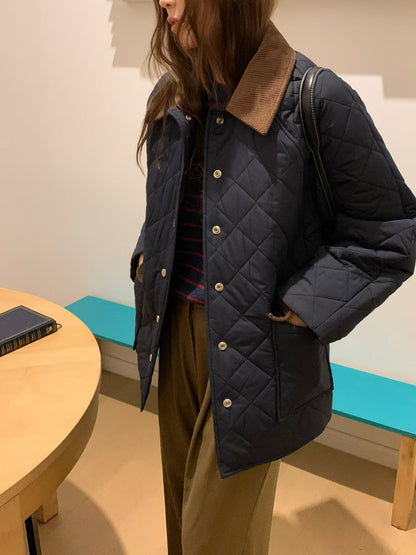 Cotton Collar Neck Jacket