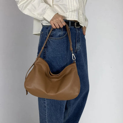 Real Leather Dumpling Bag
