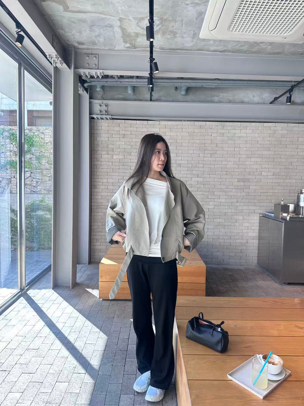 Cropped Trench Jacket