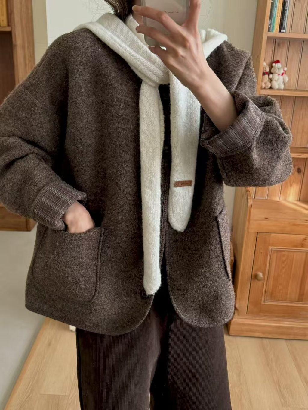 Round Neck Loose Jacket