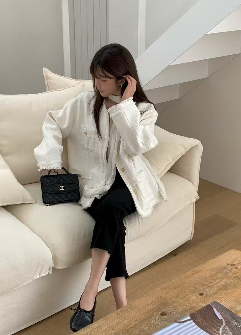 Fringe Tweed Jacket