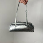 Real Leather Box Bag 亮面牛皮小號 26SS