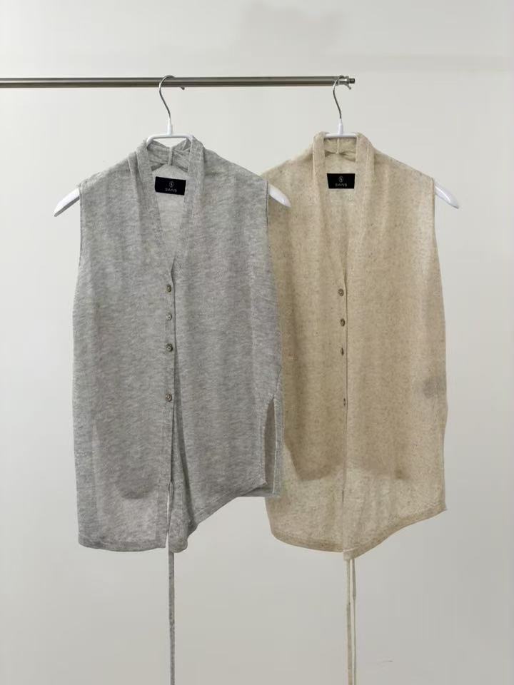 Knitted Wrapped Inside Tank Top