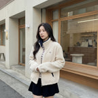 Zipped Up Fluffy Sweatshirt