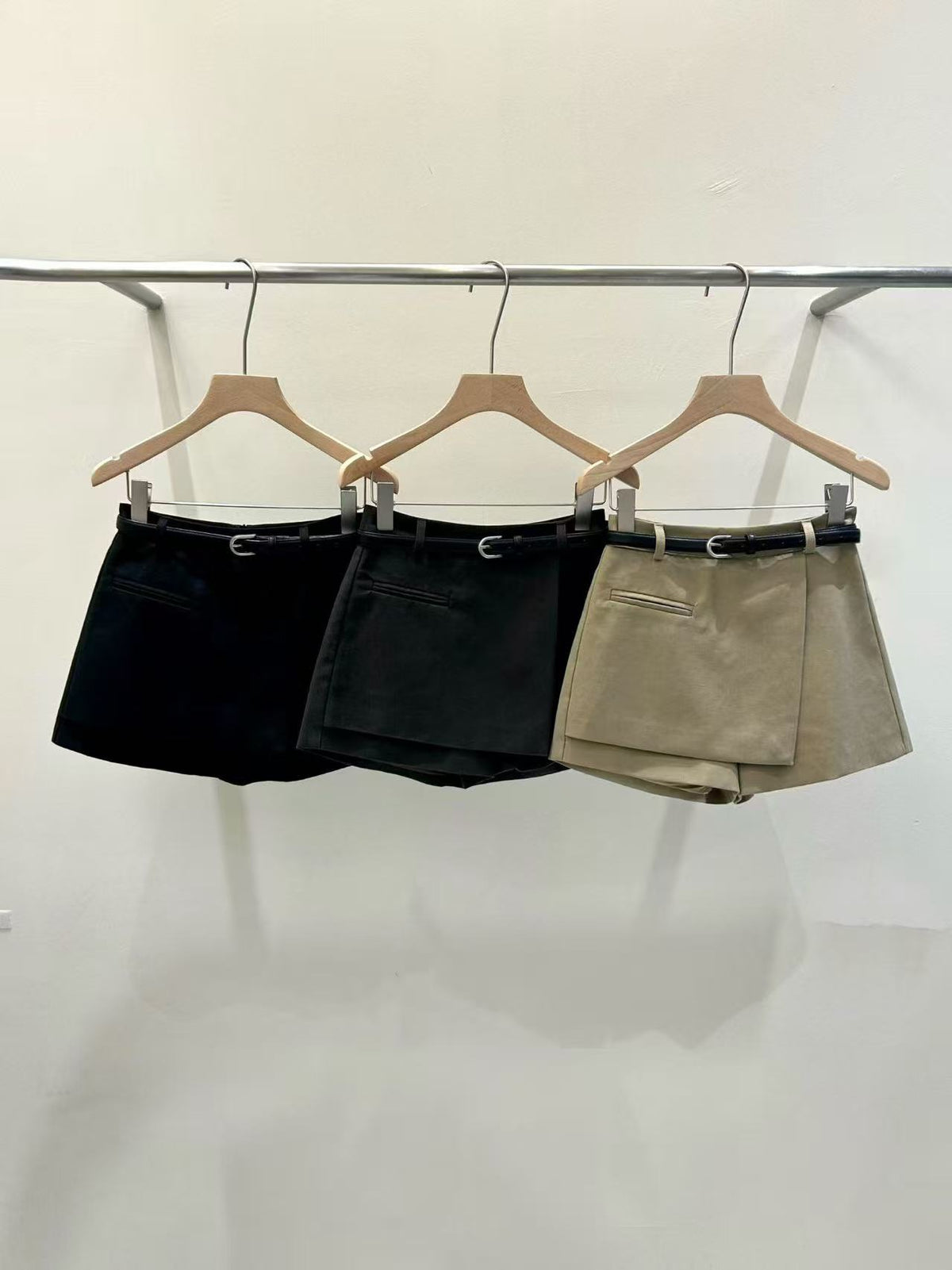 Belted Wrap Skirt shorts