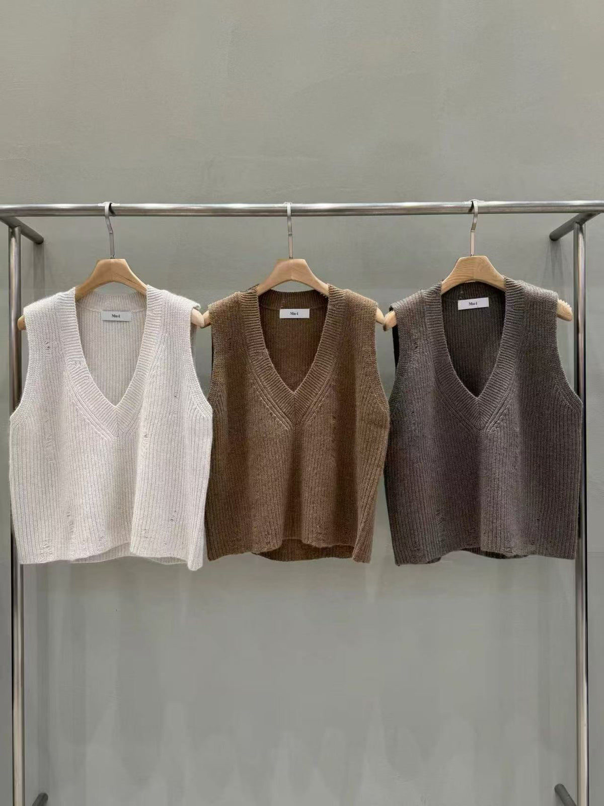 V Neck Knit Vest