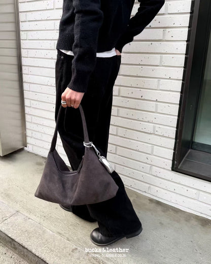 Real Leather Triangle French Bag