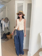 Cool Wide Leg Denim Jeans