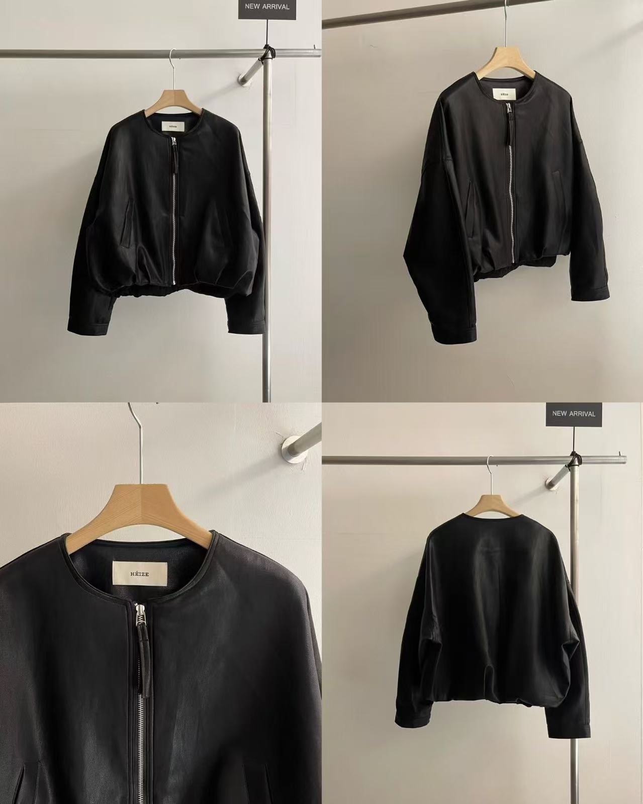 Leather Look Zip Jacket
