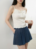 Floral Little Cropped Tank Top