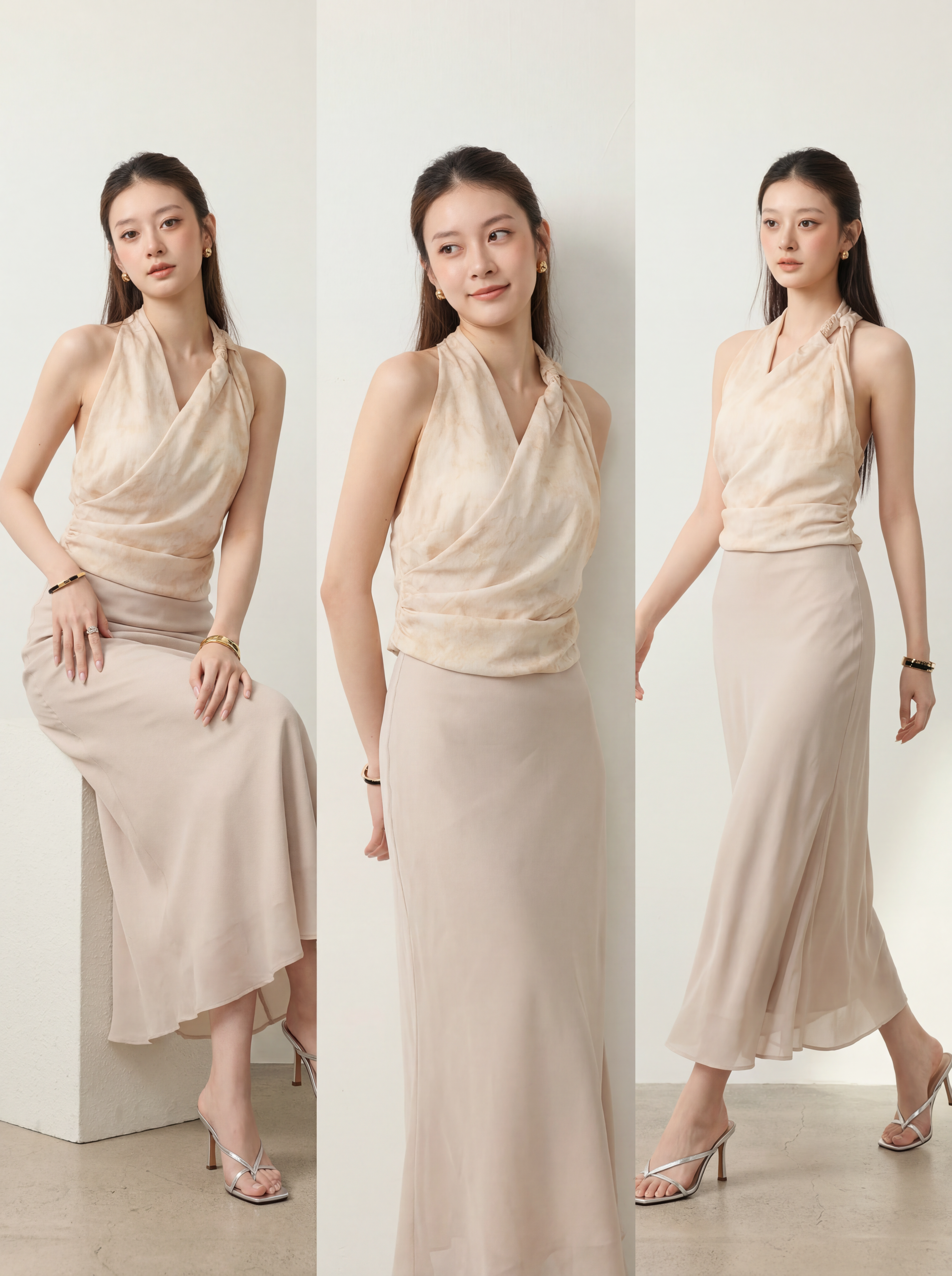Chiffon Double Layer Skirt