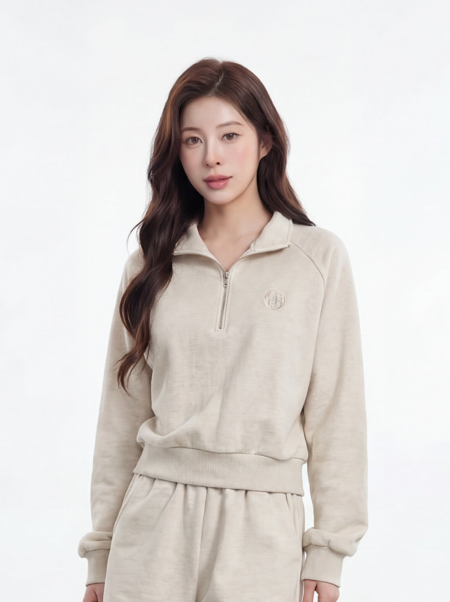 Obe Zipped Cropped Sweater