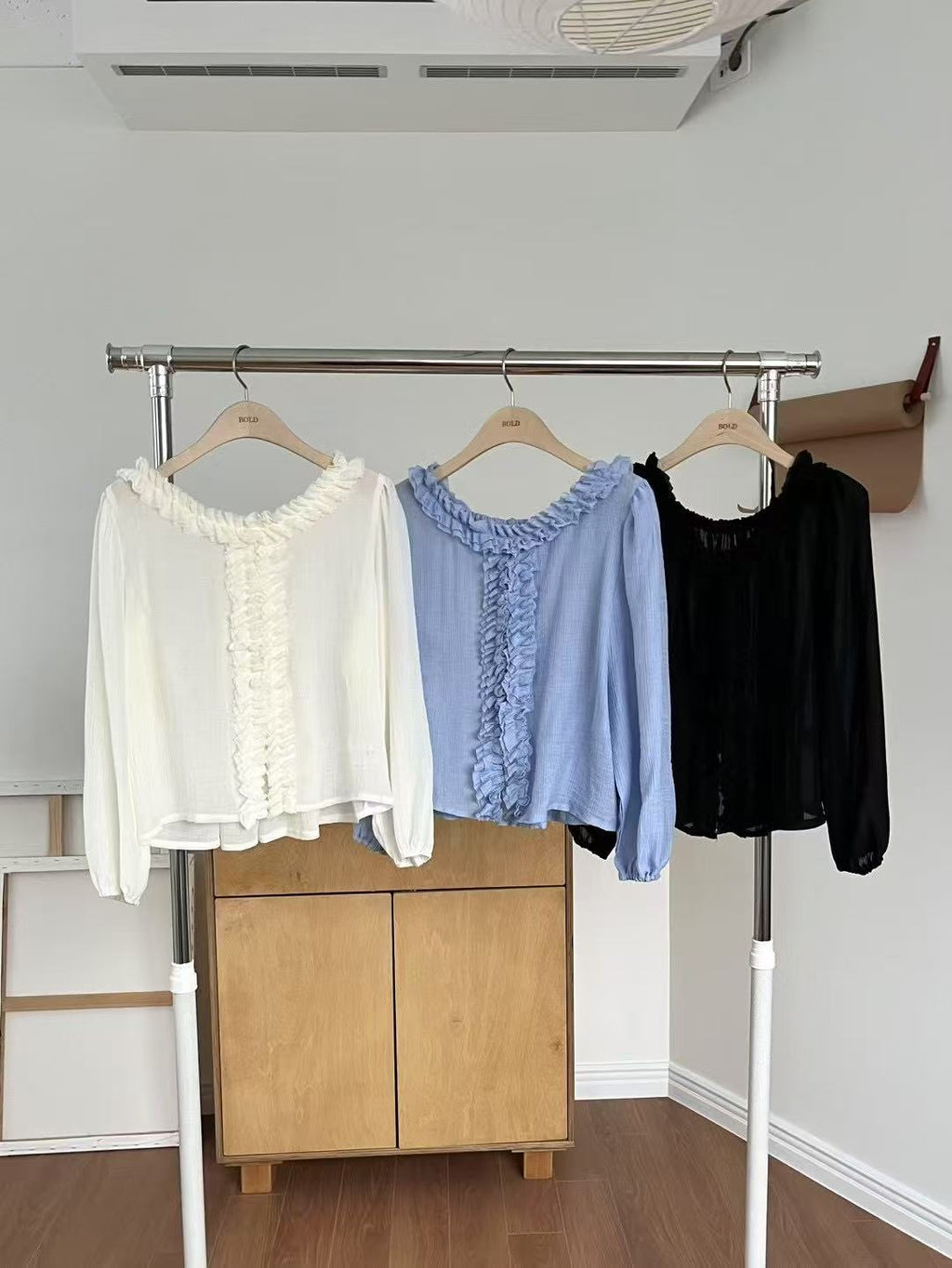 See through ruffles shirt