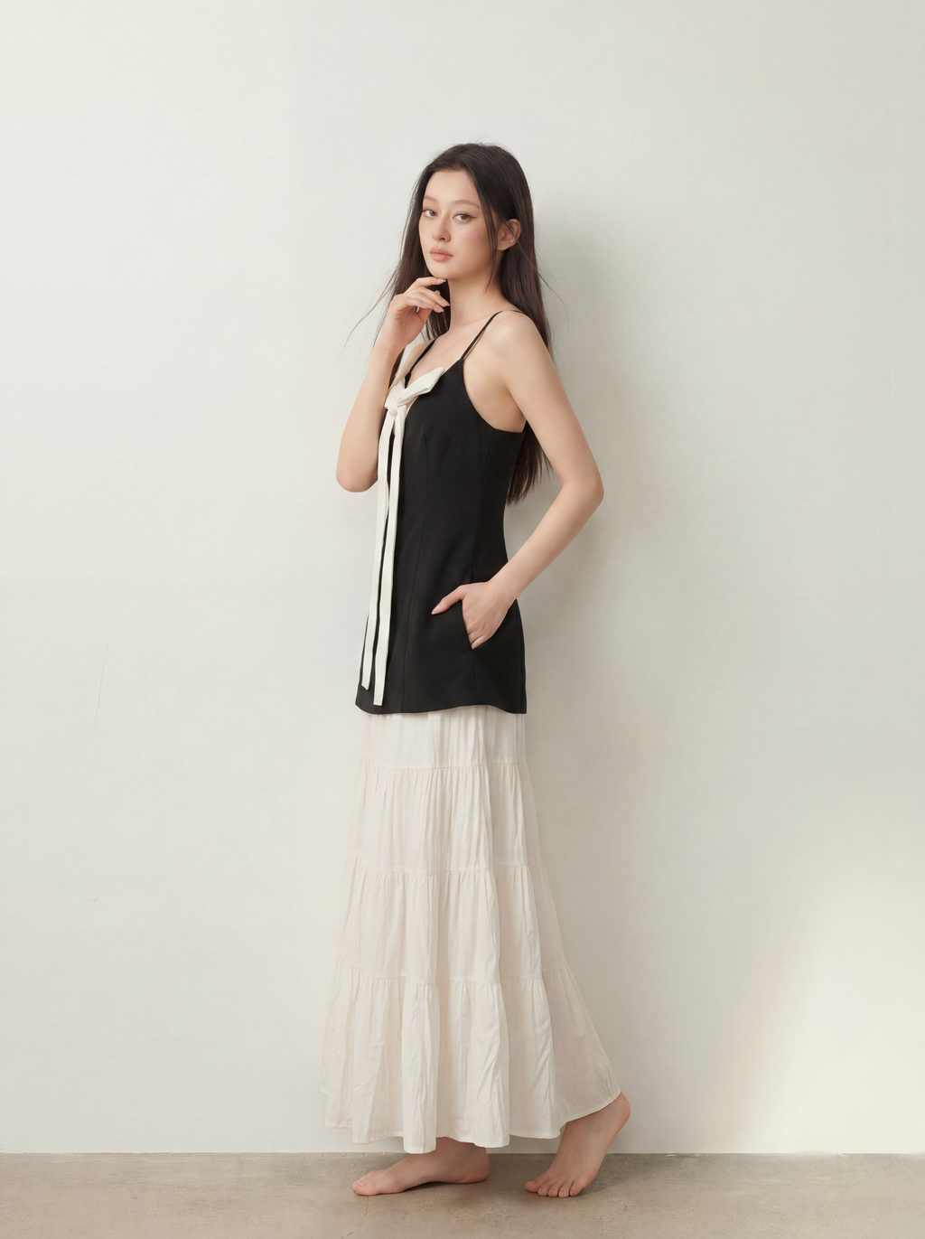 Big Ribbon Back 2 ways Tank Top