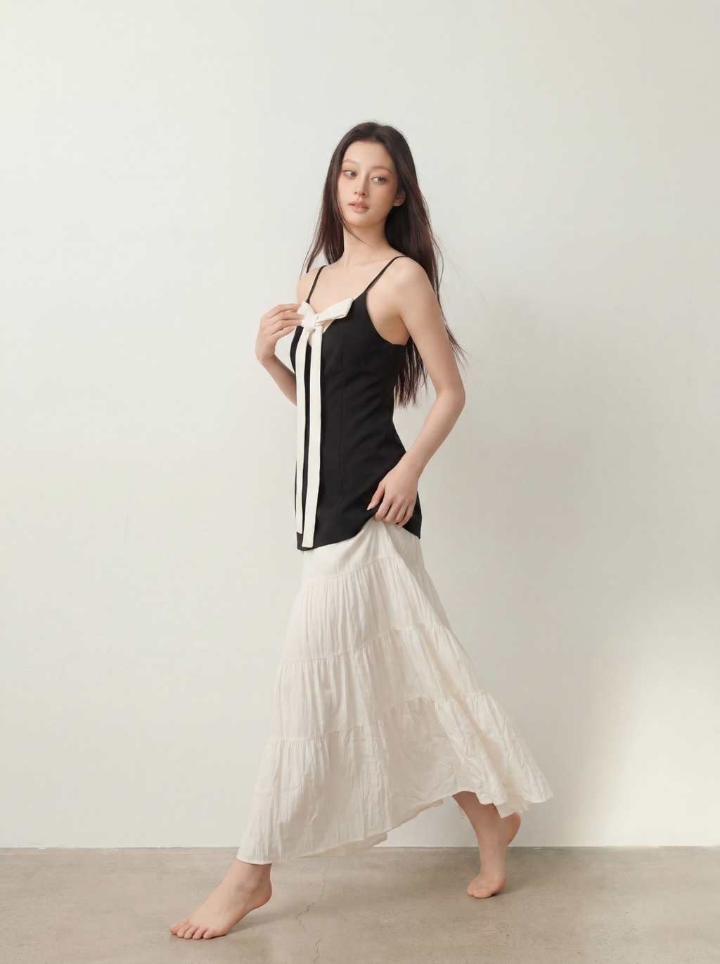 Big Ribbon Back 2 ways Tank Top