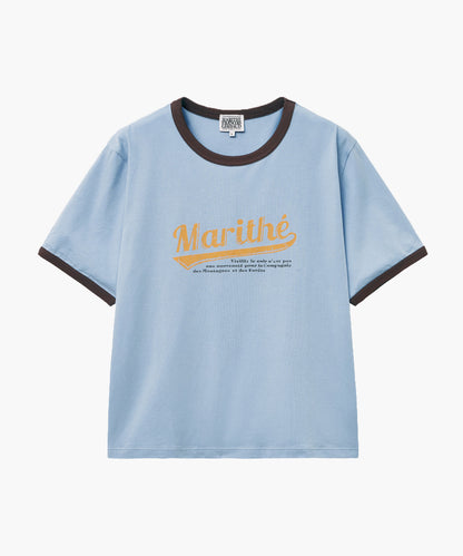 W VINTAGE BASEBALL RINGER TEE