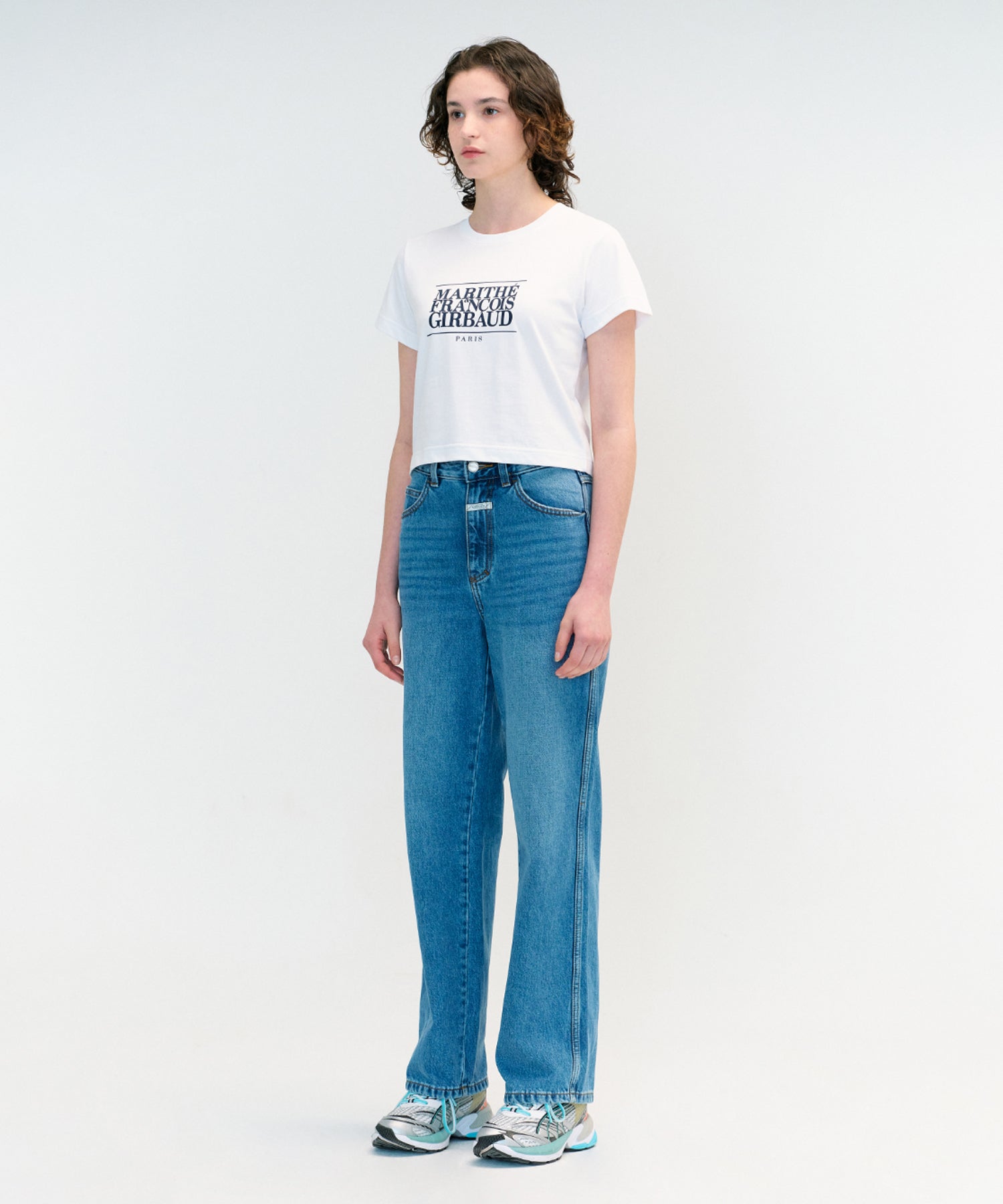 W CLASSIC LOGO CROP TEE