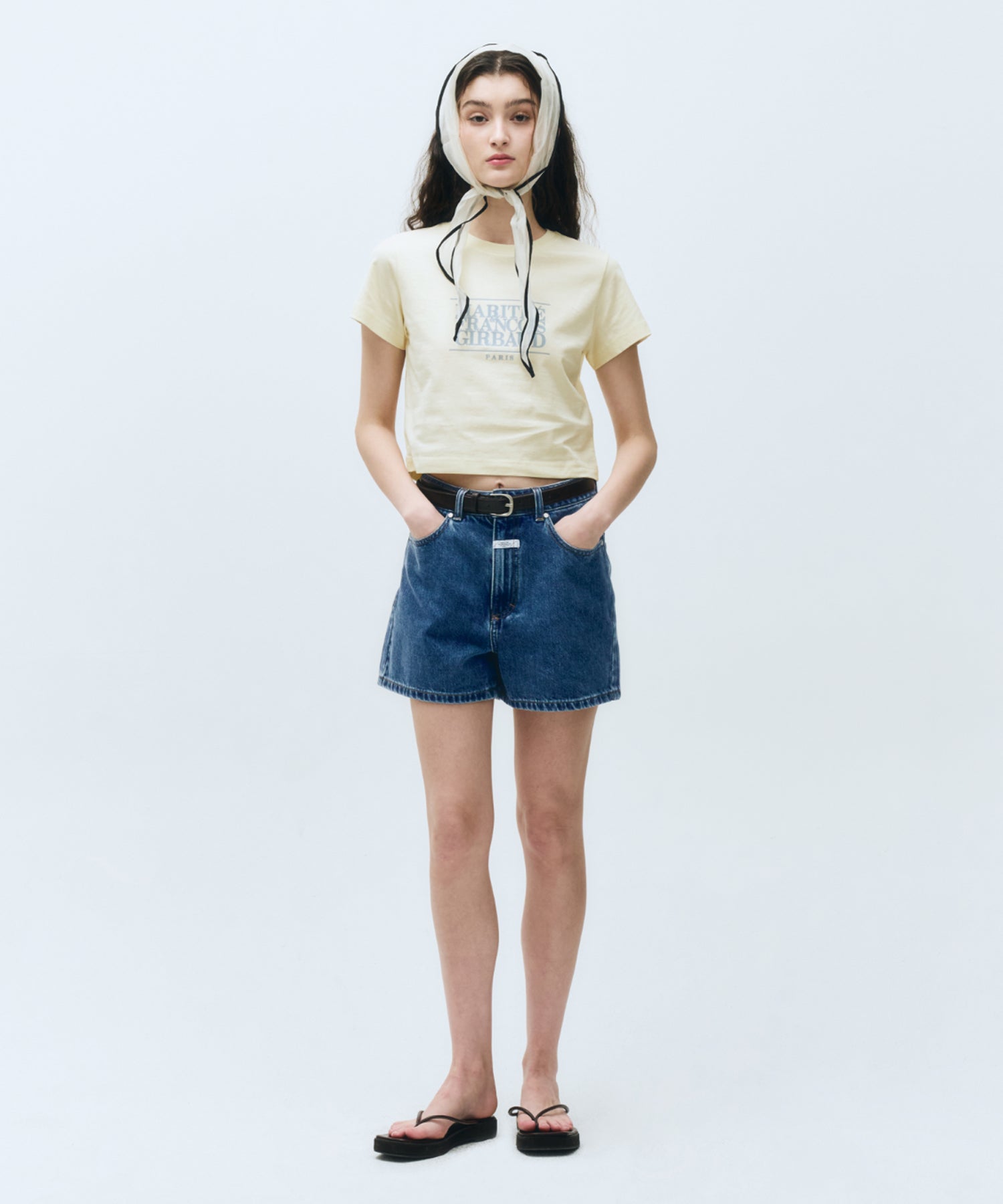 W CLASSIC LOGO CROP TEE