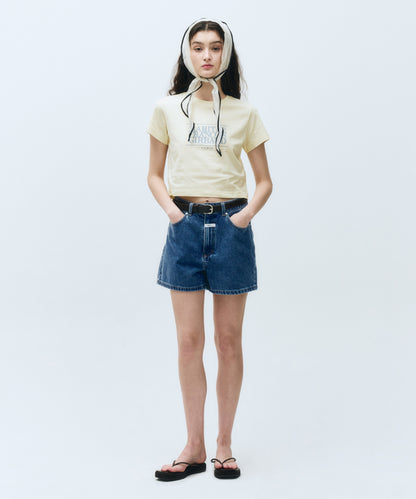 W CLASSIC LOGO CROP TEE