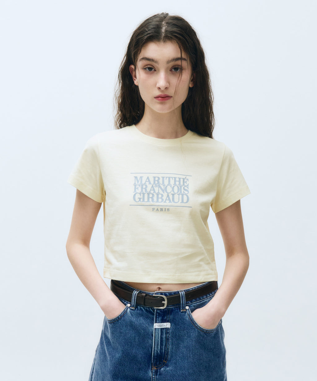 W CLASSIC LOGO CROP TEE
