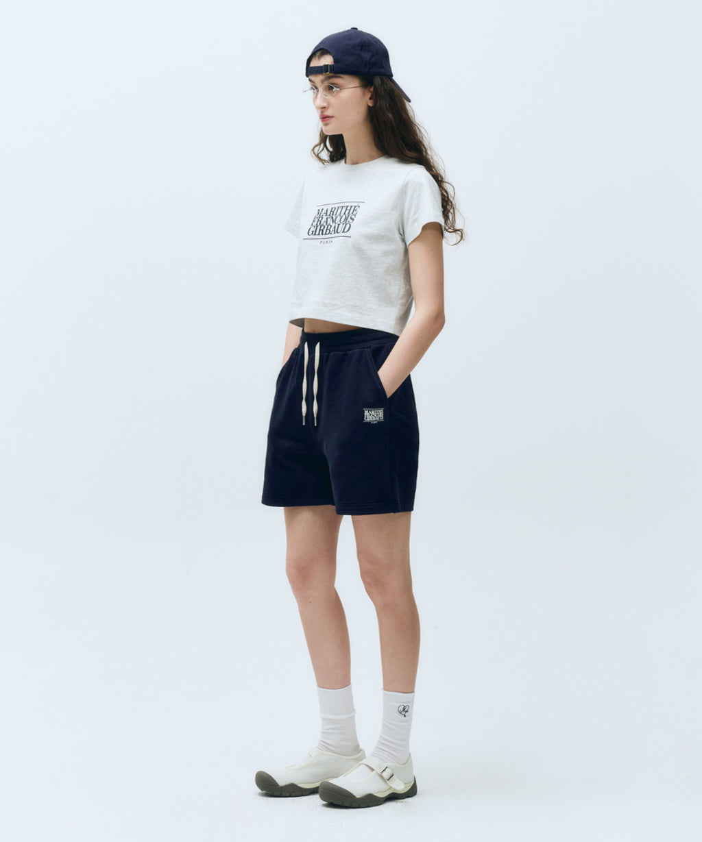 W CLASSIC LOGO CROP TEE