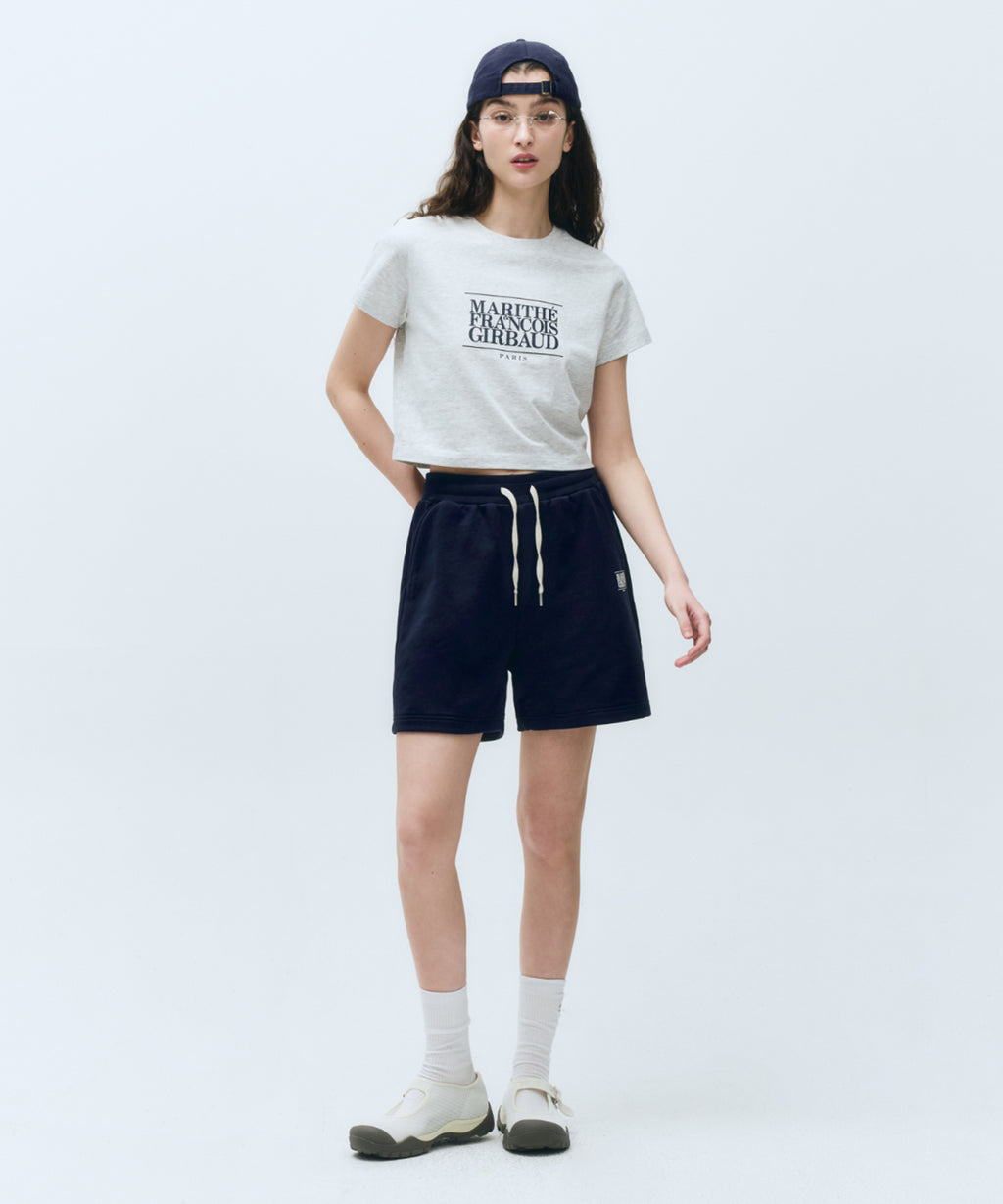 W CLASSIC LOGO CROP TEE