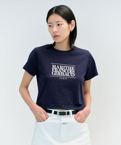 W CLASSIC LOGO CROP TEE
