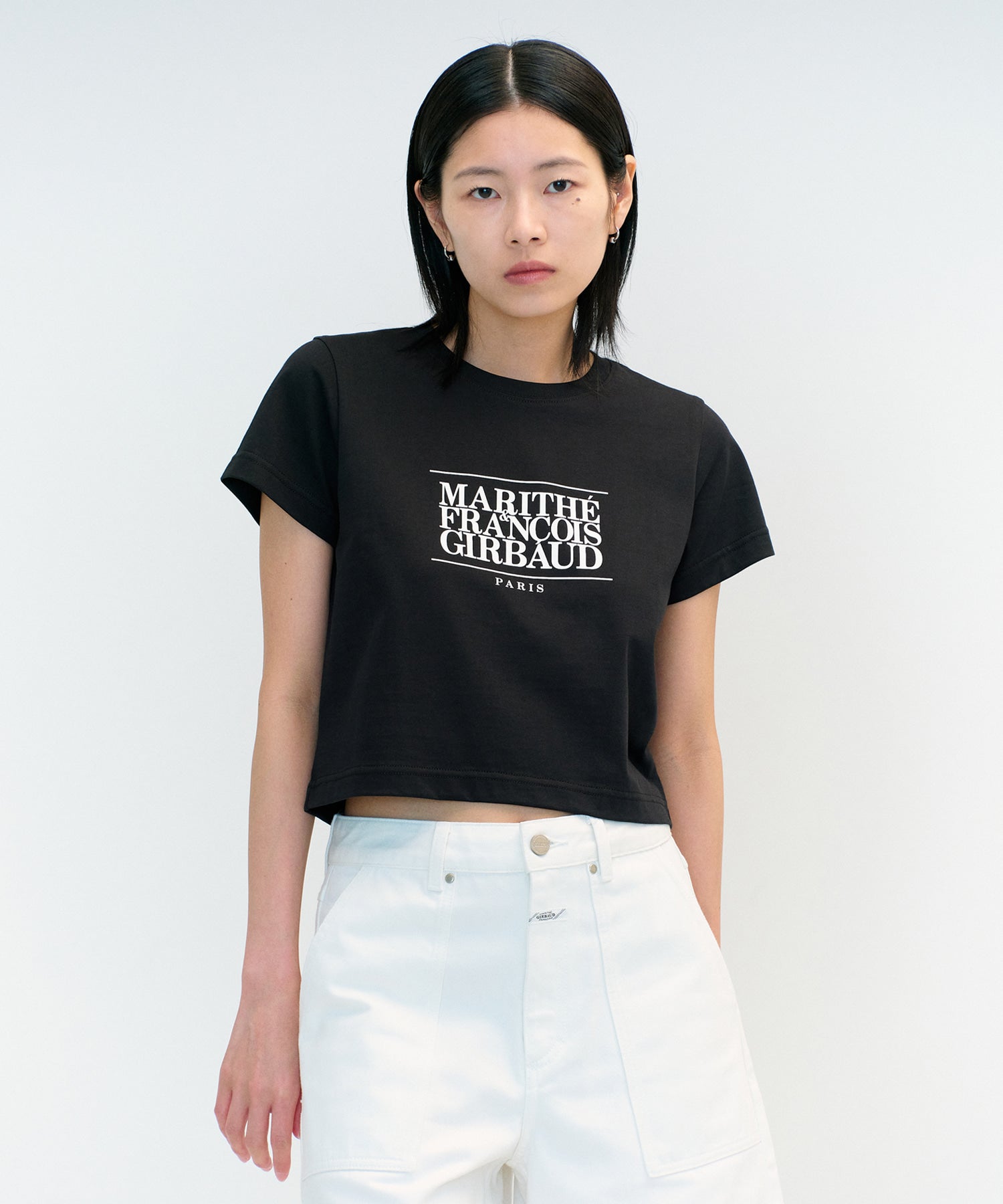 W CLASSIC LOGO CROP TEE